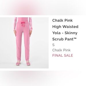 Figs Pink Scrub Pants NWT